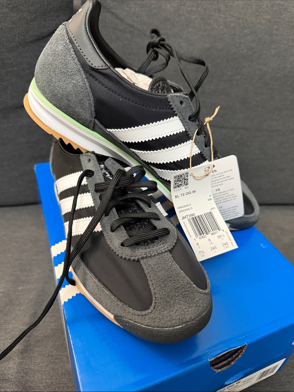 adidas SL 72 OG woman’s Sneakers in Black, Grey & White